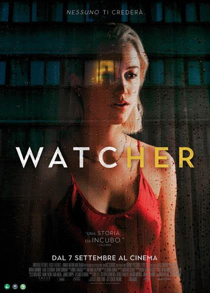 WATCHER – in sala il 7 settembre con Lucky Red e Universal Pictures International Italy￼