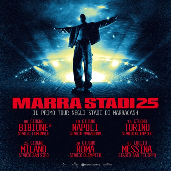 MARRACASH sarà il primo rapper a fare un tour negli stadi di tutta Italia