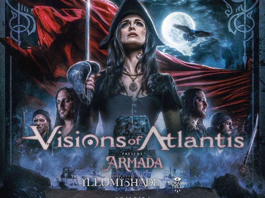 VISIONS OF ATLANTIS, MOONLIGHT HAZE, ILLUMISHADE e SERAINA TELLI per le date Italiane del Tour