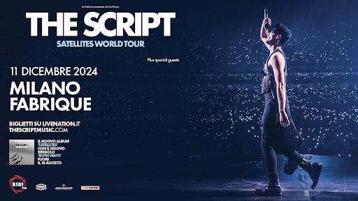 The Script arrivano in Italia con un imperdibile appuntamento l’11 dicembre 2024 al Fabrique di Milano. 